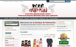 boutique.webmartial.com website preview