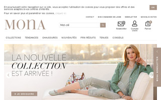 mona-mode.fr website preview