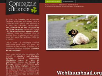 compagniedirlande.fr website preview