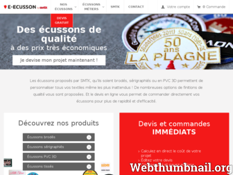 e-ecusson.fr website preview