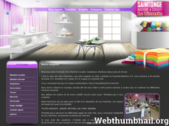 saintonge-machinesacoudre.fr website preview