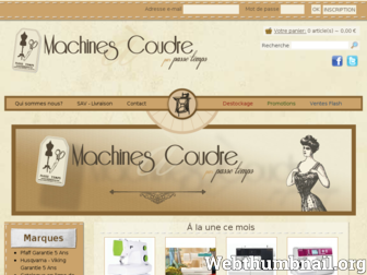 machines-coudre.com website preview