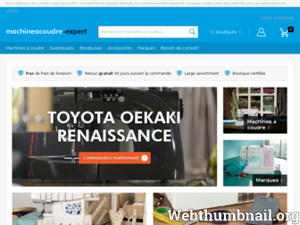 machineacoudre-expert.fr website preview
