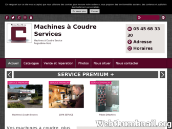 machines-coudre-charente.fr website preview