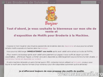 les-broderies-de-sylviane.fr website preview