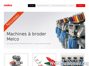 melco-machine-a-broder.com website preview