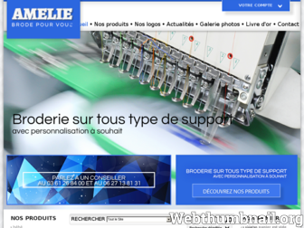 broderie-vetement-amelie.fr website preview