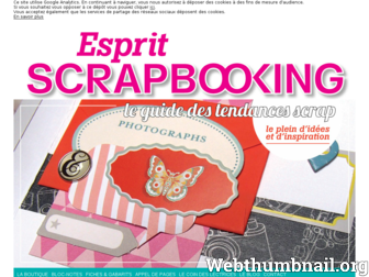 espritscrapbooking.fr website preview