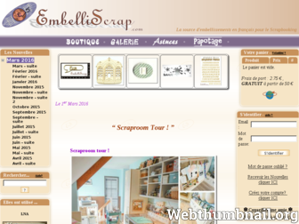 embelliscrap.com website preview