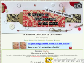 lapassionduscrap.forumactif.com website preview