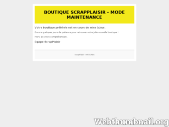 boutique.scrap-plaisir.com website preview