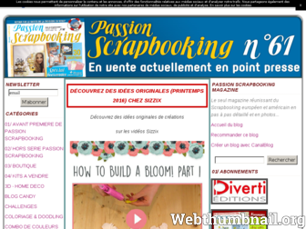 passion-scrapbooking-magazine.com website preview