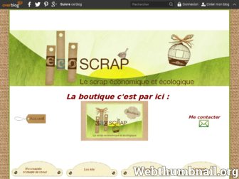 ecoscrap.over-blog.com website preview