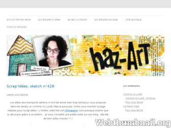 descouleurspleinlesdoigts.wordpress.com website preview