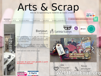 artsetscrap.com website preview