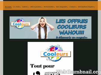 cooleurs.com website preview