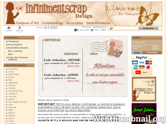 infinimentscrapdesign.com website preview
