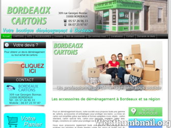 bordeauxcartons.fr website preview