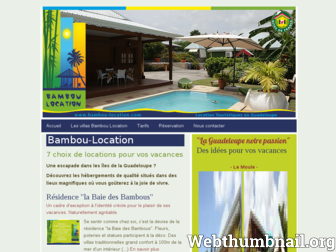 bambou-location.com website preview