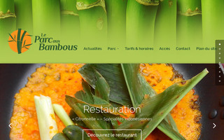 parcauxbambous.com website preview