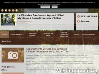 leclosdesbambous.fr website preview