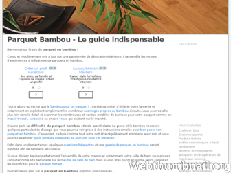 parquets-bambous.fr website preview