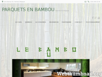 parquets-bambou.be website preview