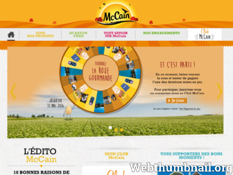 mccain.fr website preview