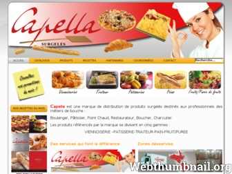 capella-surgeles.fr website preview