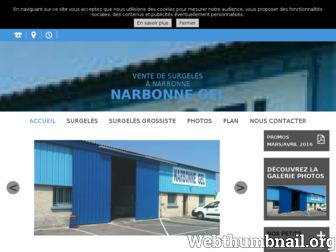 narbonnegel-surgeles.fr website preview