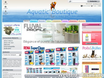 aquatic-boutique.fr website preview