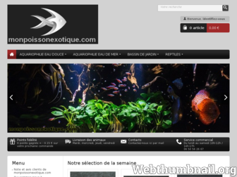 monpoissonexotique.com website preview