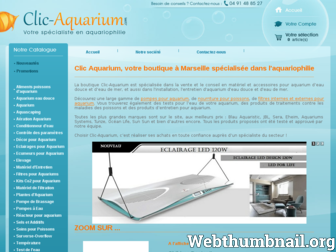 clic-aquarium.com website preview