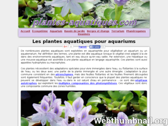 plantes-aquatiques.com website preview