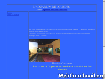 aquarium-lourdes.com website preview