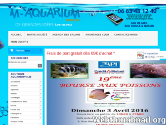m-aquarium.fr website preview