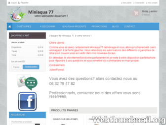 miniaqua77.com website preview