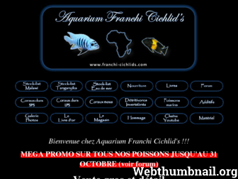 franchi-cichlids.com website preview