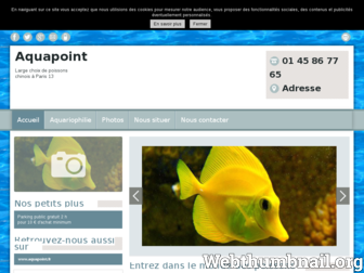 aquarium-aquapoint-paris.fr website preview