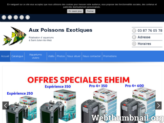 aux-poissons-exotiques.fr website preview