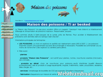 maisondespoissons.net website preview