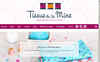 tissus-de-la-mine.fr website preview