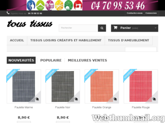 tous-tissus-vichy.fr website preview