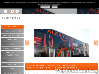 tissus-alex.fr website preview