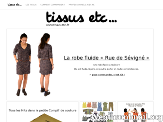 tissus-etc.fr website preview