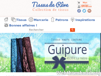 tissus-de-reve.fr website preview