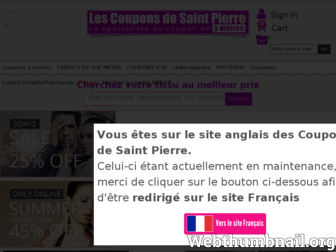 les-coupons-de-saint-pierre.fr website preview