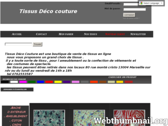 tissus-vente-en-ligne.com website preview