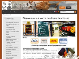 tissusactifs.fr website preview