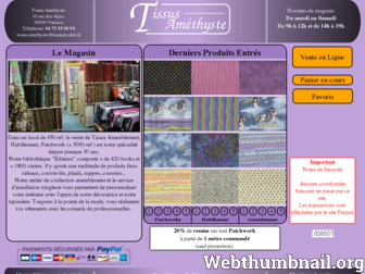 tissus-amethyste.com website preview